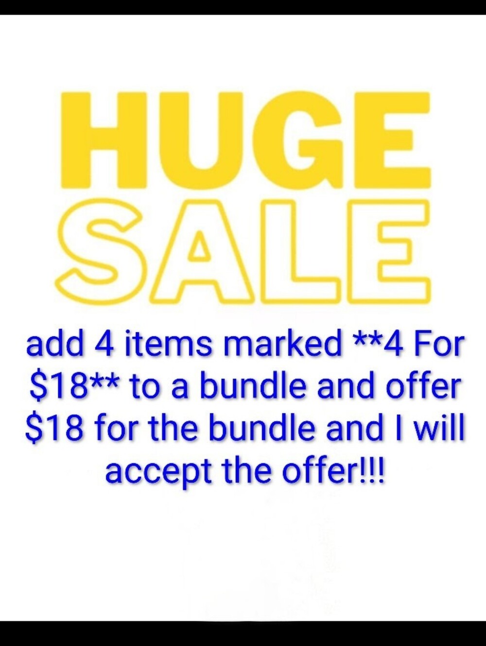 **4 For $18** SALE